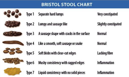 stool Types and associated diseases