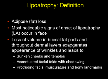Lipoatrophy Definition